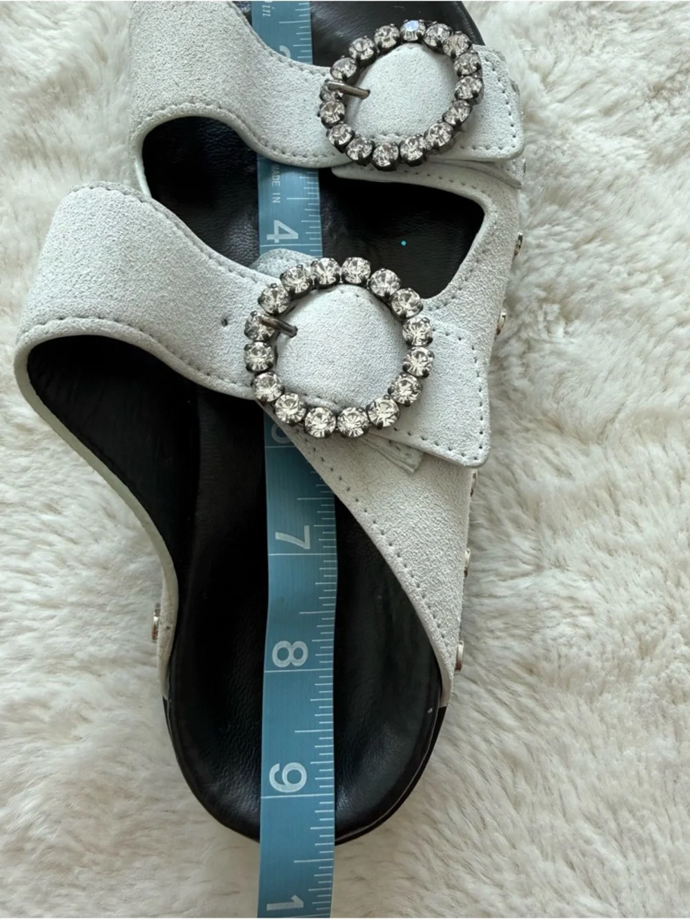 Isabel Marant women suede sandals with crystals size 36 EU Authentic - Picture 9 of 10